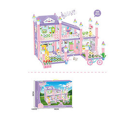 Конструктор Dream House 326-D4 Кукольный домик 165 деталей (свет, звук)