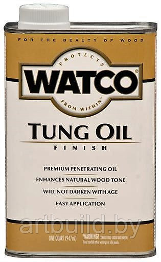 Тунговое масло для дерева Watco Tung Oil Finish 1 л.