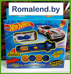 Машина металлическая Hot Wheels (Хотвилс). Меняет цвет при осветлении фонариком. 6 видов. Аналог