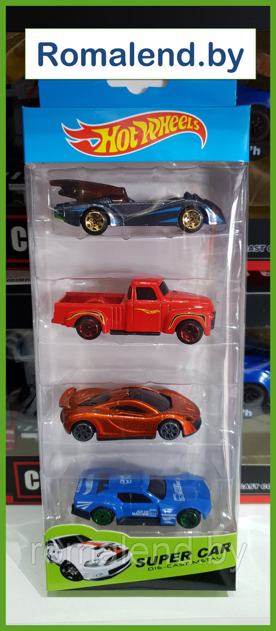 Hot Wheels Набор металлических машинок (4 шт)