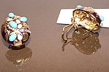 Серьги Миф под золото с кристаллами Сваровски. Германия оригинал (S-008), фото 2