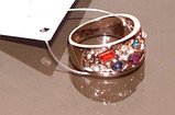 Кольцо под золото с кристаллами Сваровски. CША оригинал (KО-027), фото 3