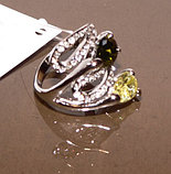Кольцо под серебро c кристаллами Swarovski. Оригинал Германия (KО-026), фото 2
