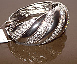 Браслет под серебро с кристаллами Swarovski. Италия оригинал (BR-027), фото 2