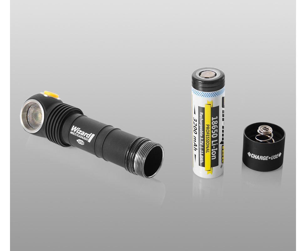 Фонарь Armytek Wizard Magnet USB (тёплый свет) - фото 8 - id-p124225717