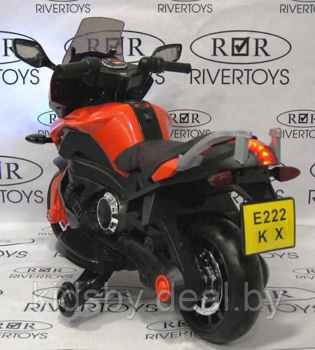 Детский электромобиль, мотоцикл RiverToys E222KX (красный) Yamaha - фото 3 - id-p23518259