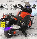 Детский электромобиль, мотоцикл RiverToys E222KX (красный) Yamaha, фото 4