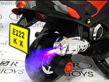 Детский электромобиль, мотоцикл RiverToys E222KX (красный) Yamaha, фото 5