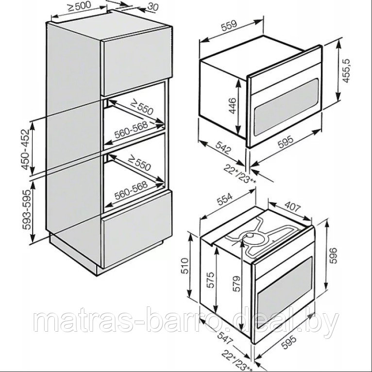 Шкаф-пенал под духовку или микроволновку. Выбор модели и цвета ЛДСП - фото 7 - id-p124138954