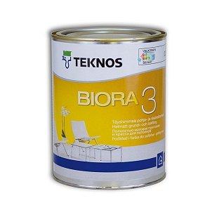 BIORA 3 Совершенно матовая краска для грунтовки и потолков, 0,9л - фото 1 - id-p124339314