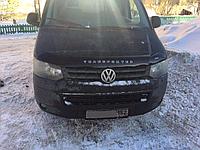 Дефлектор капота Volkswagen T5 (2009-) после рестайлинга, короткий до фары [VW47] VT52