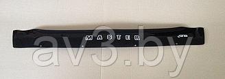 Дефлектор капота Renault Master (03-10) / Opel Movano (03-10) короткий, наклейка "Master" [RL33] VT52