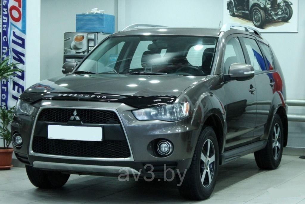 Дефлектор капота Mitsubishi Outlander (2009-2012) [MSH24] VT52