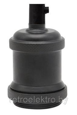 Декоративный подвесной ретро патрон с кольцом, черный матовый - фото 2 - id-p124372612