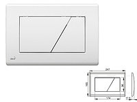 Кнопка управления для систем инсталляций (белая), Alcaplast