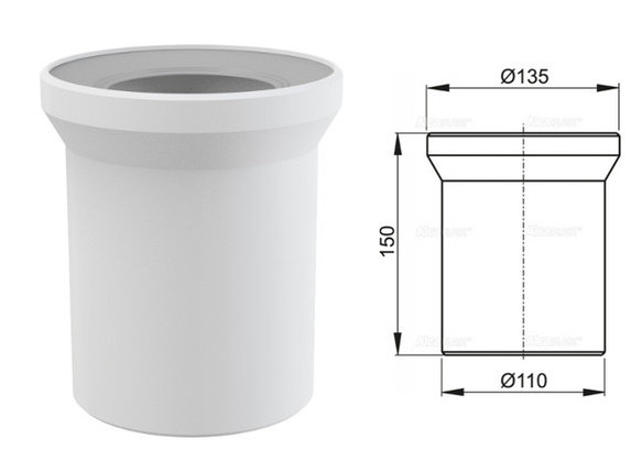 Насадка для унитаза 150 мм, Alcaplast, фото 2