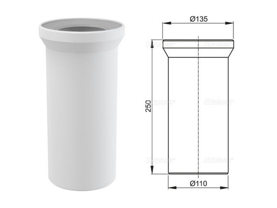 Насадка для унитаза 250 мм, Alcaplast, фото 2