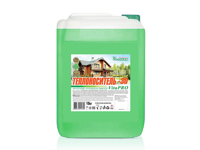 Теплоноситель Экотерм VitaPro (-30С) кан. 10 кг., EcoTherm - фото 1 - id-p124379837