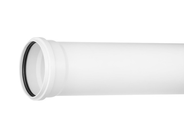 Труба для малошумной канализации, белый 110х3,4х1500мм РосТурПласт - фото 1 - id-p124379920