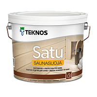 SATU SAUNASUOJA TEKNOS , защитный состав для саун 2,7л (САТУ САУНАСУОЯ ТЕХНОС), Финляндия
