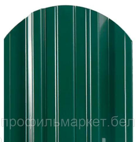 Штакетник металлический Трапеция глянец двусторонний, RAL  6005