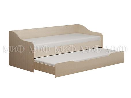 Кровать с выдвижным спальным местом Вега-2 (дуб беленый) фабрика Миф, фото 2