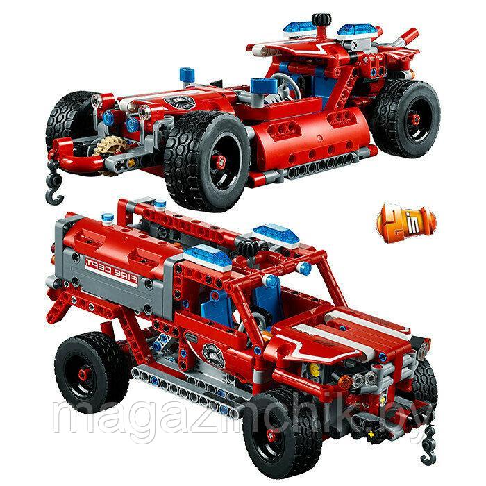 Конструктор Decool 3375 Аварийно-спасательная машина 2 в 1 513 дет. аналог Лего Техник (LEGO Technic 42075) - фото 5 - id-p124445271