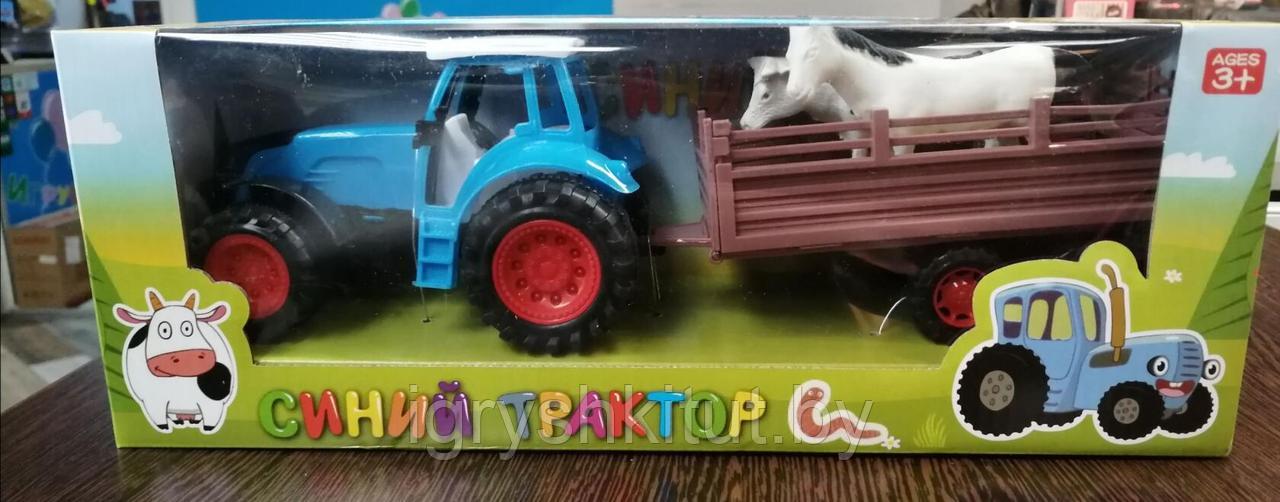 Игрушка трактор "синий трактор" с прицепом, арт. 269BQ - фото 3 - id-p124472798