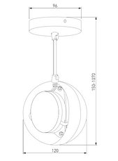 Подвесной светильник DLN050 GX53 хром Electrostandard, фото 3