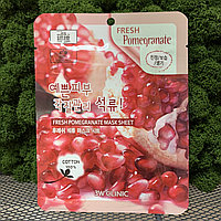 Тканевая маска с экстрактом граната 3W Clinic Fresh Pomegranate Mask Sheet