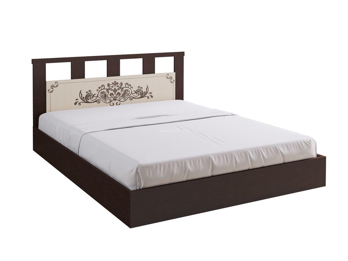 Кровать 1,6 с ящиками Жасмин (венге и дуб беленый) фабрики Миф - фото 2 - id-p124499055