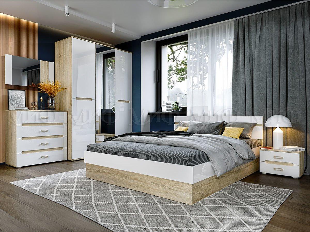 Спальня Ким кровать с пм (4 варианта цвета) фабрика Миф