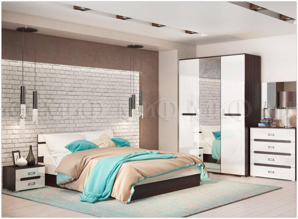 Спальня Ким кровать с пм (2 варианта цвета) фабрика Миф
