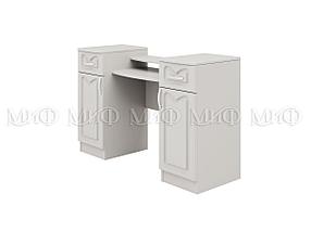 Стол туалетный с зеркалом Натали 1 (белый глянец) фабрика МИФ