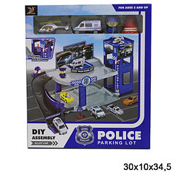Игровой набор Паркинг Полиция с вертолетом HY125
