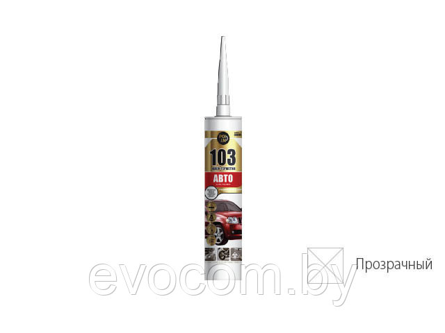 Клей-герметик POINT "103 Авто", прозрачный, 290мл