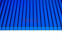Поликарбонат сотовый Sotalux Синий 6000*2100*6 мм, 0,77 кг/м2