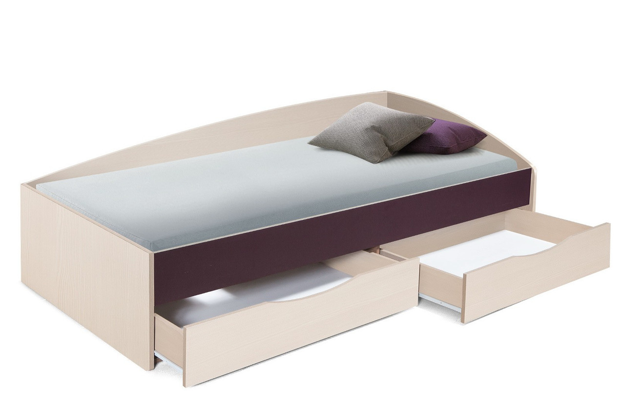 Кровать с ящиками "Фея 3" 80х190 (венге/дуб беленый) - фото 6 - id-p124537150