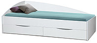 Кровать с ящиками "Фея" 80х190 (белая)