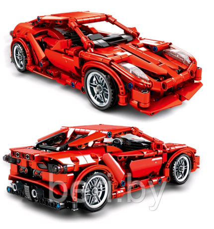 701501 Конструктор Sembo Technique "Ferrari FRR-458", аналог Lego Technic, 603 детали - фото 2 - id-p124549174