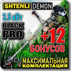Бензокоса (триммер, мотокоса) Shtenli Demon Black PRO 3.5 кВт + БОНУСЫ