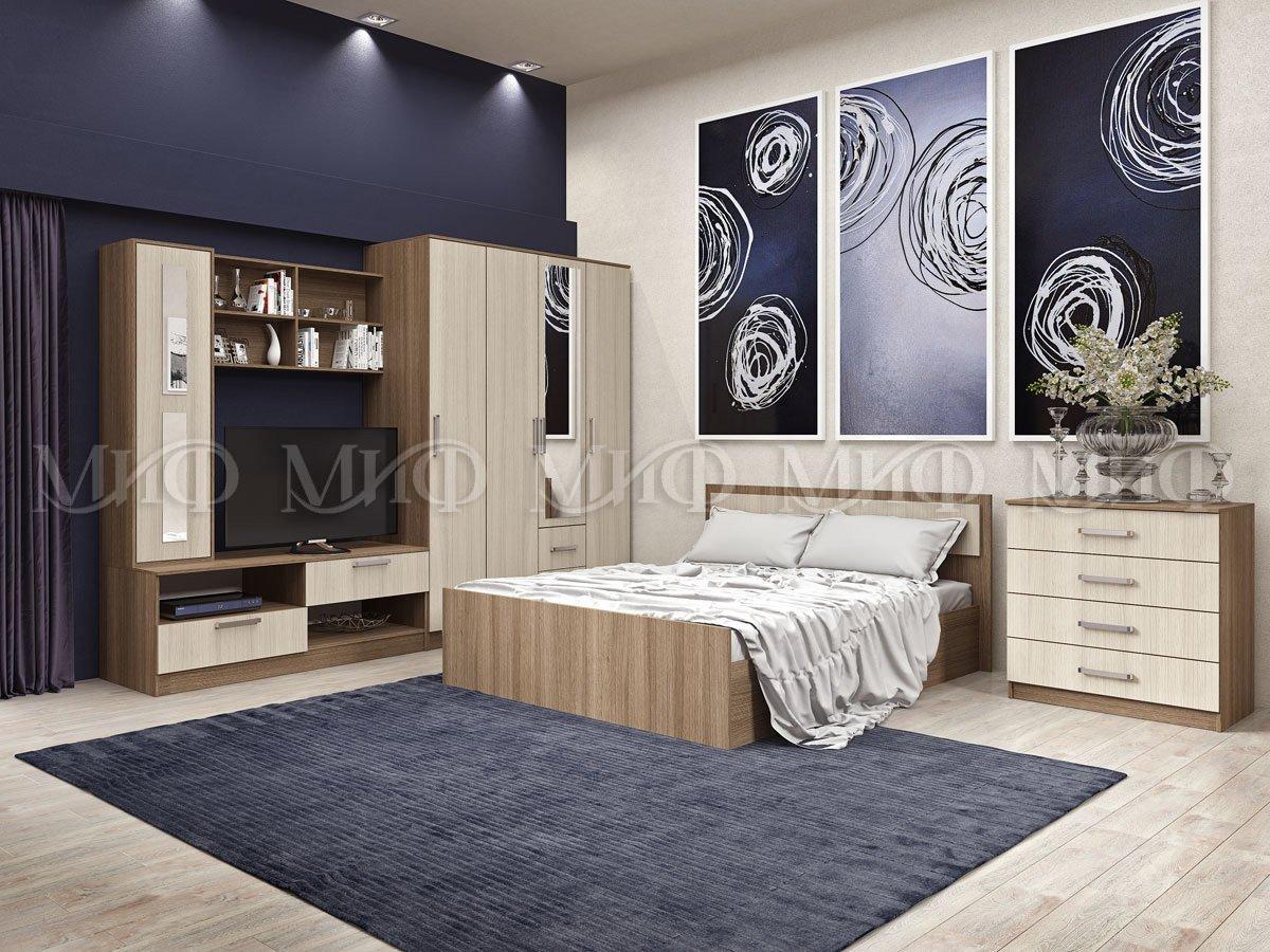 Спальня Фиеста набор 2 (2 варианта цвета) фабрика Миф - фото 3 - id-p124552244