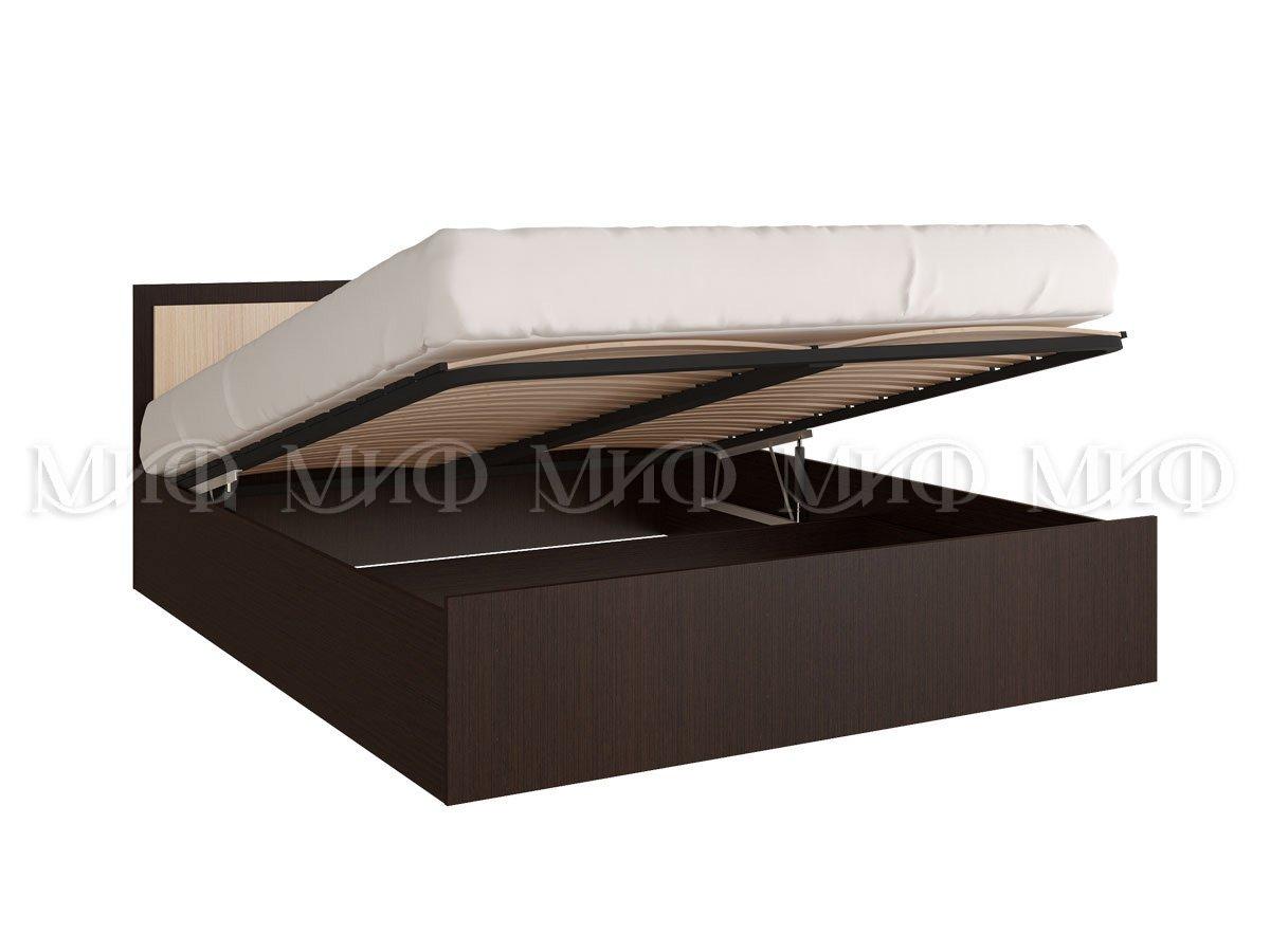 Кровать 1,6 м с подъемным механизмом Фиеста (2 варианта цвета) фабрика Миф - фото 1 - id-p124554064
