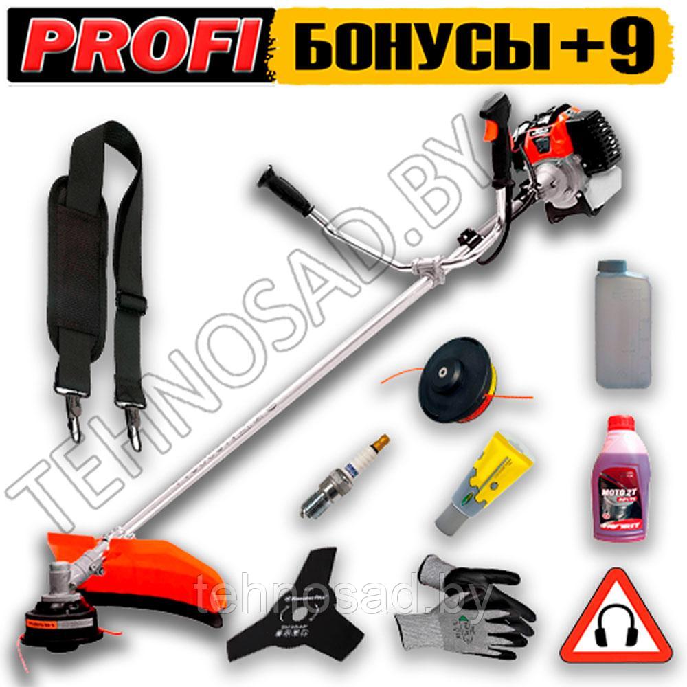 Бензокоса (триммер, мотокоса) Profi 1.1 кВт +9 ПОДАРКОВ