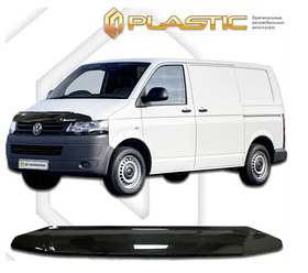 Дефлектор СА Пластик для капота (Classic черный) Volkswagen Transporter Т5 2010-2015.