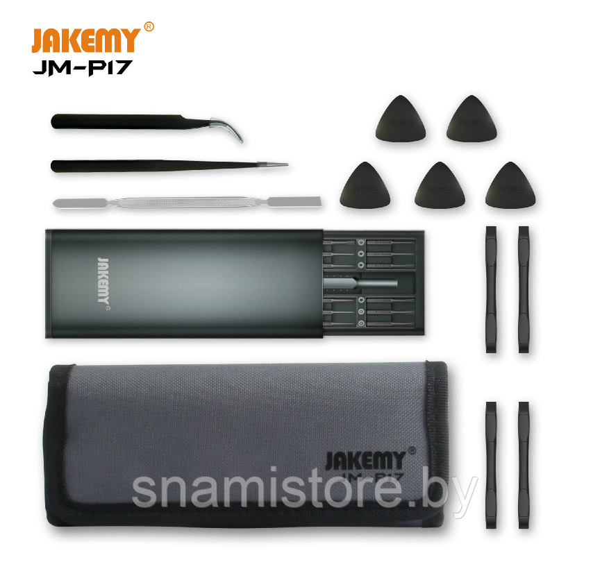 Набор инструмента и отверток для ремонта электроники JAKEMY JM-P17, 37 в 1