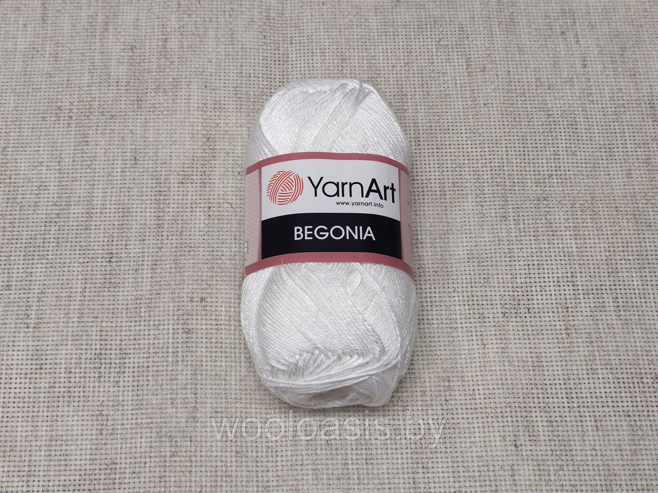 Пряжа YarnArt Begonia, Ярнарт Бегония, турецкая, 100% хлопок, летняя, для ручного вязания (цвет 1000) - фото 1 - id-p124573543