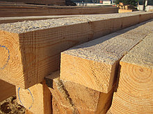 Балки деревянные хвойных пород 100х200х4000