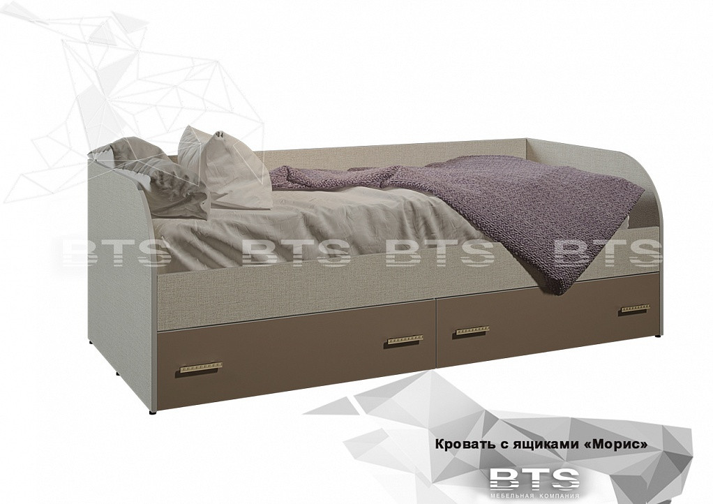 Кровать с ящиками Морис - фото 1 - id-p124620235
