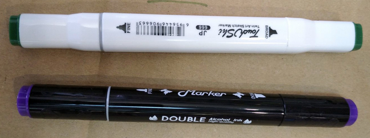 Маркеры двухсторонние нумерованные для скетчинга Touch Brush 60 шт увеличенный объем маркеров - фото 3 - id-p124619444